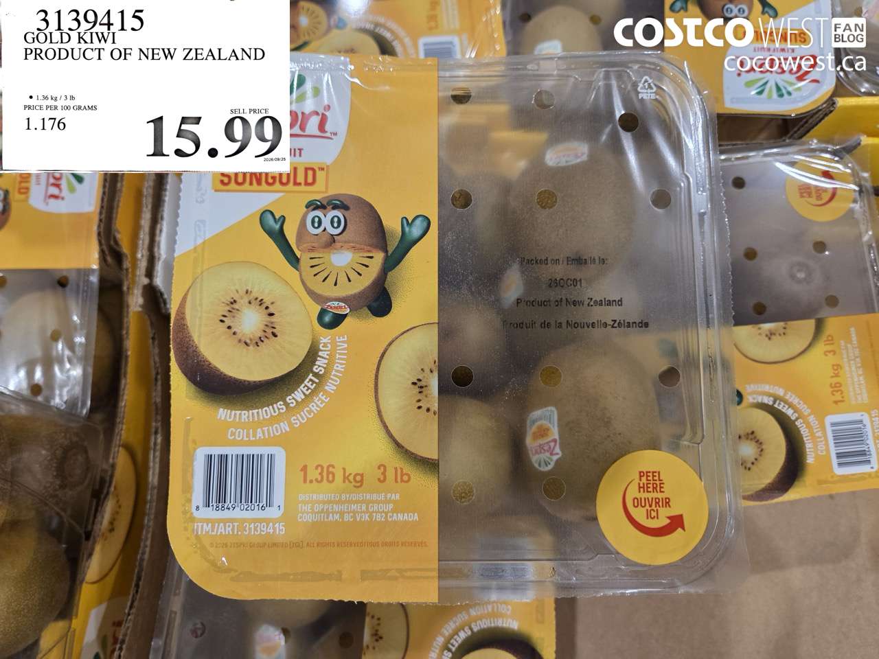 3139415 GOLD KIWI PRODUCT OF NEW ZEALAND $15.99
