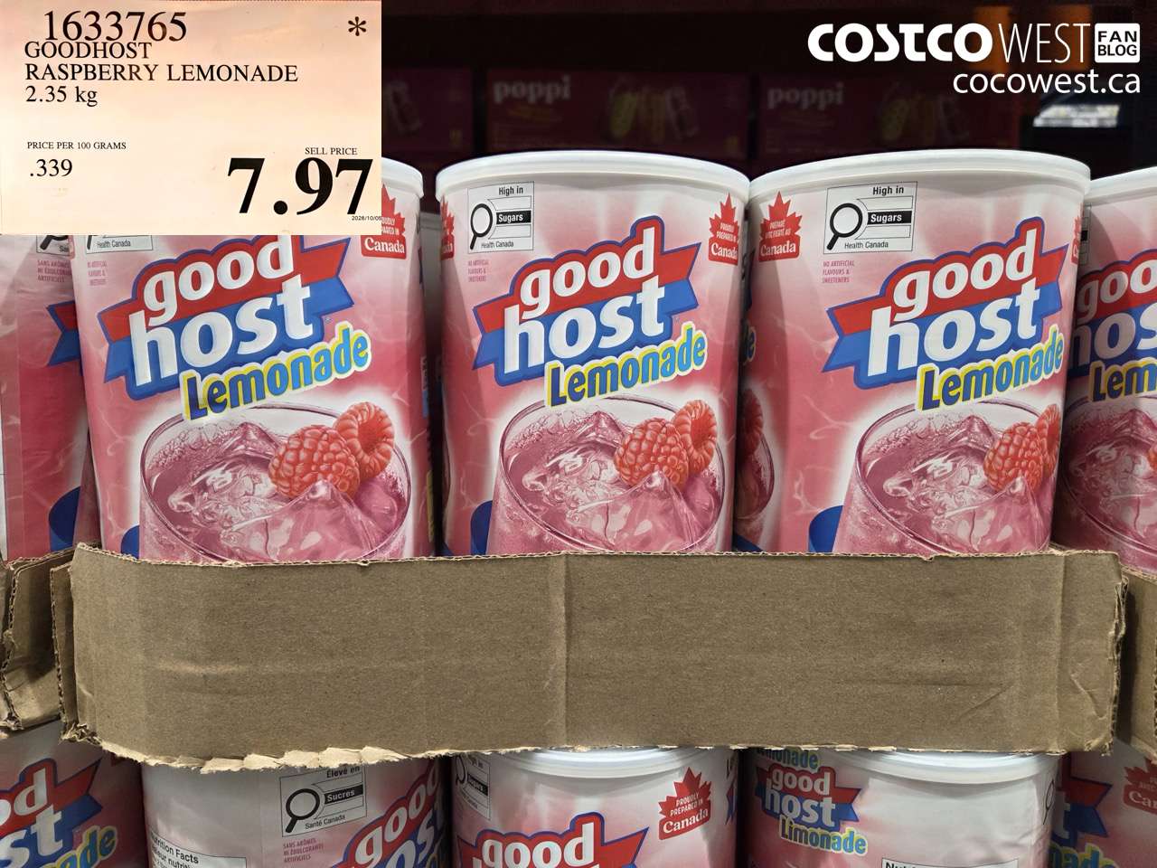 1633765 GOODHOST RASPBERRY LEMONADE 2.35 KG $7.97