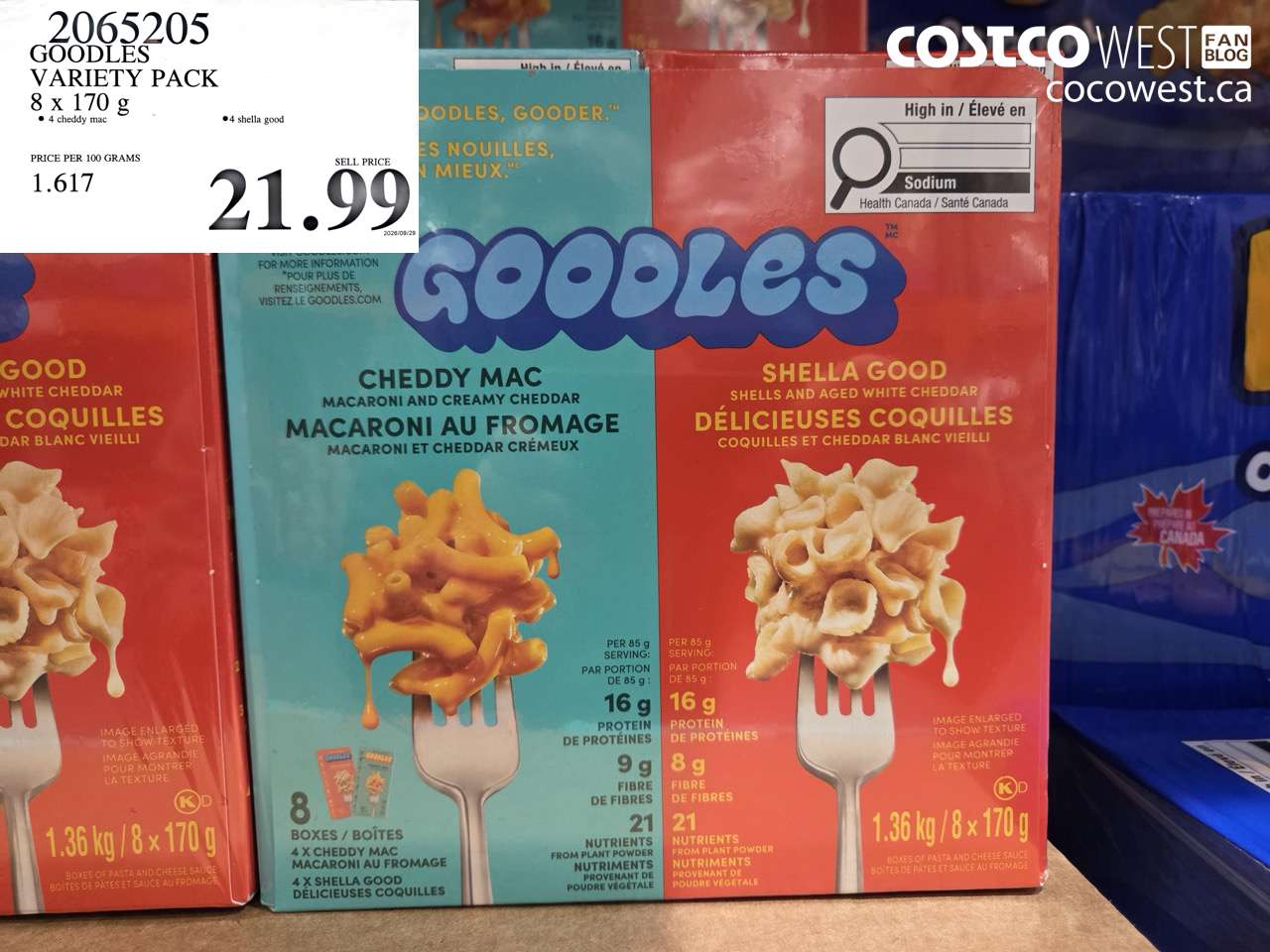 2065205 GOODLES VARIETY PACK 8 X 170 G $21.99
