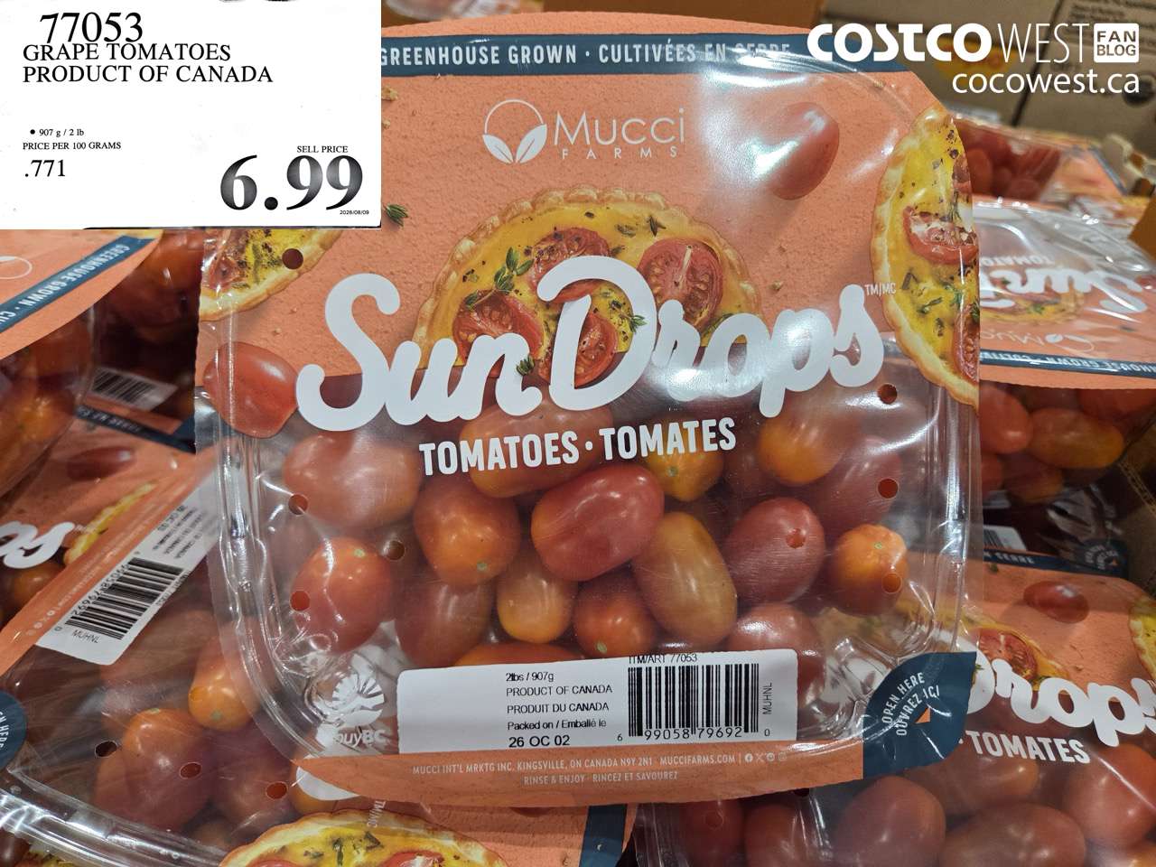 77053 GRAPE TOMATOES PRODUCT OF CANADA $6.99
