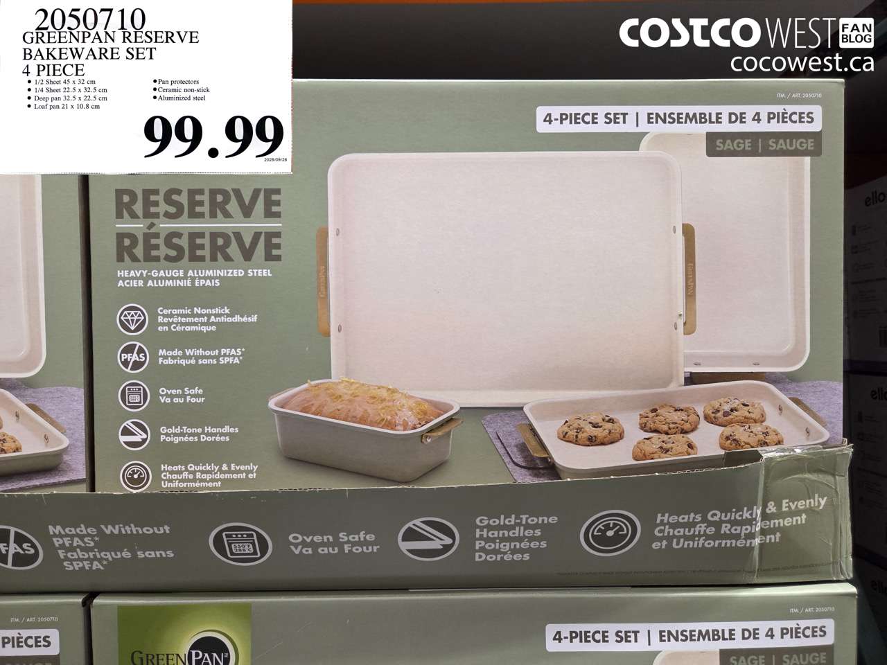 2050710 GREENPAN RESERVE BAKEWARE SET 4 PIECE $99.99