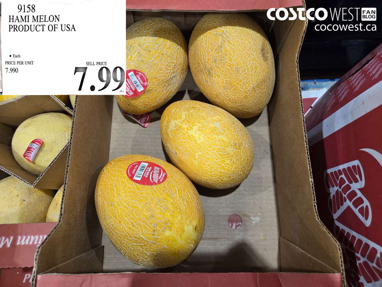 9158 HAMI MELON PRODUCT OF USA $7.99