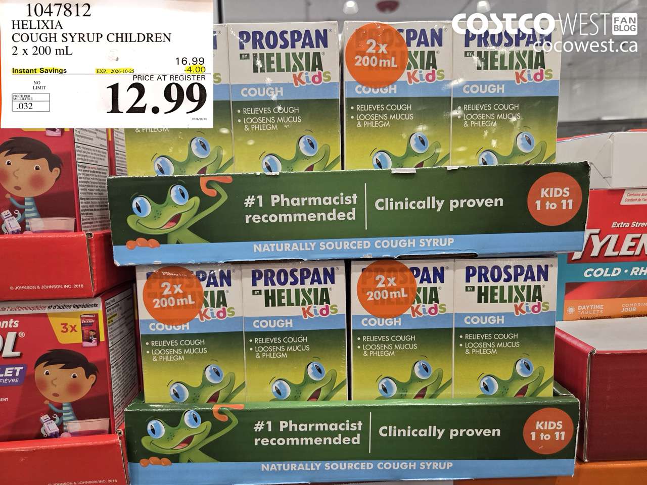 1047812 HELIXIA COUGH SYRUP CHILDREN 2 X 200 ML ($4.00 INSTANT SAVINGS EXPIRES ON 2026-10-25) $12.99