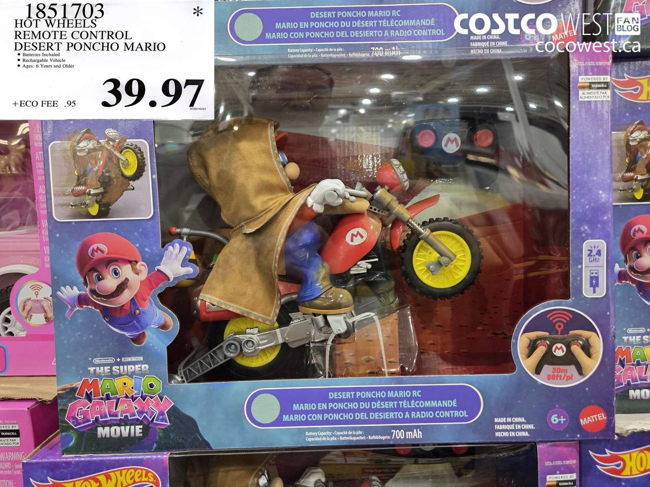 1851703 HOT WHEELS REMOTE CONTROL DESERT PONCHO MARIO $39.97