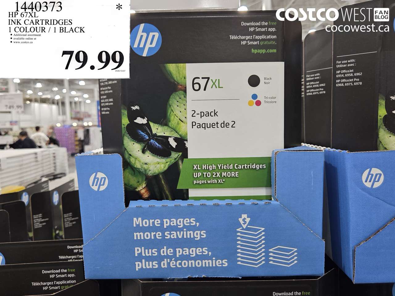 1440373 HP 67XL INK CARTRIDGES 1 COLOUR / 1 BLACK $79.99