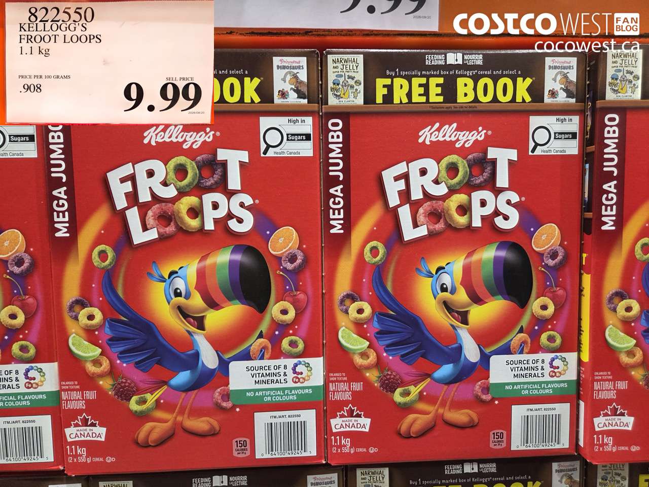 822550 KELLOGG'S FROOT LOOPS 1.1 KG $9.99