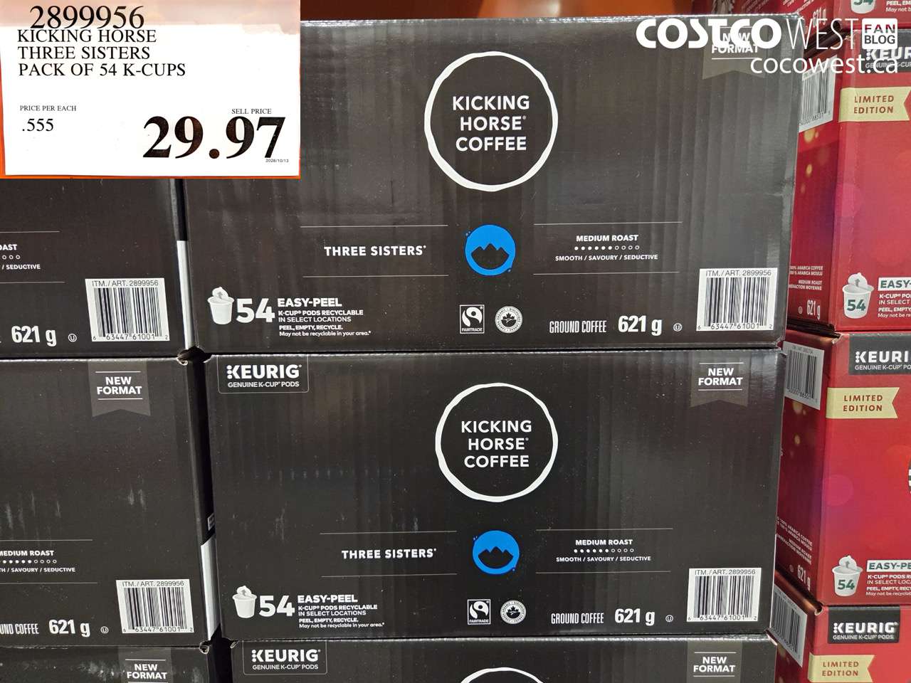 2899956 KICKING HORSE THREE SISTERS PACK OF 54 K-CUPS $29.97
