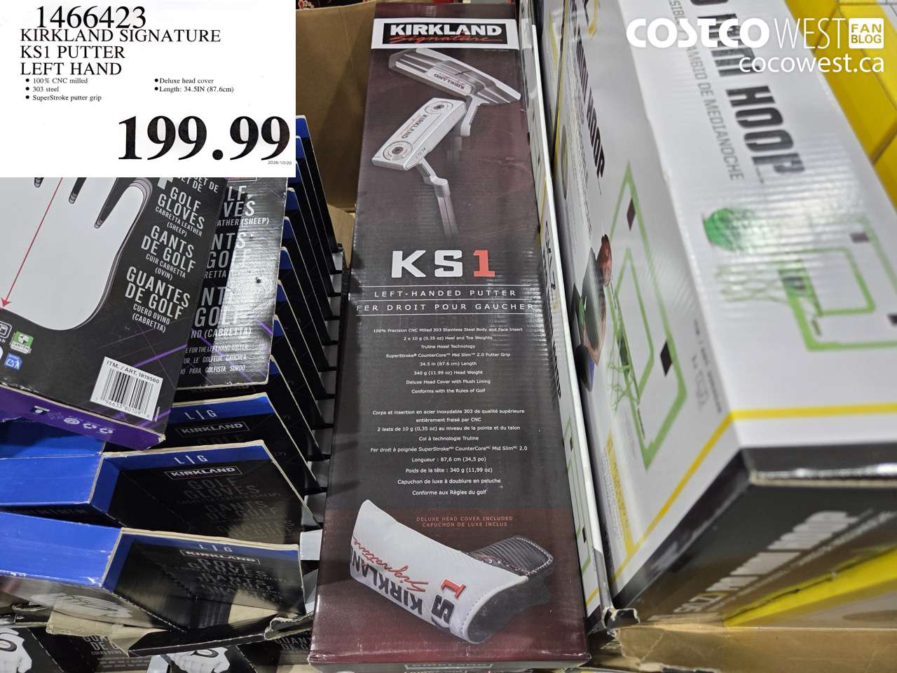 1466423 KIRKLAND SIGNATURE KS1 PUTTER LEFT HAND $199.99