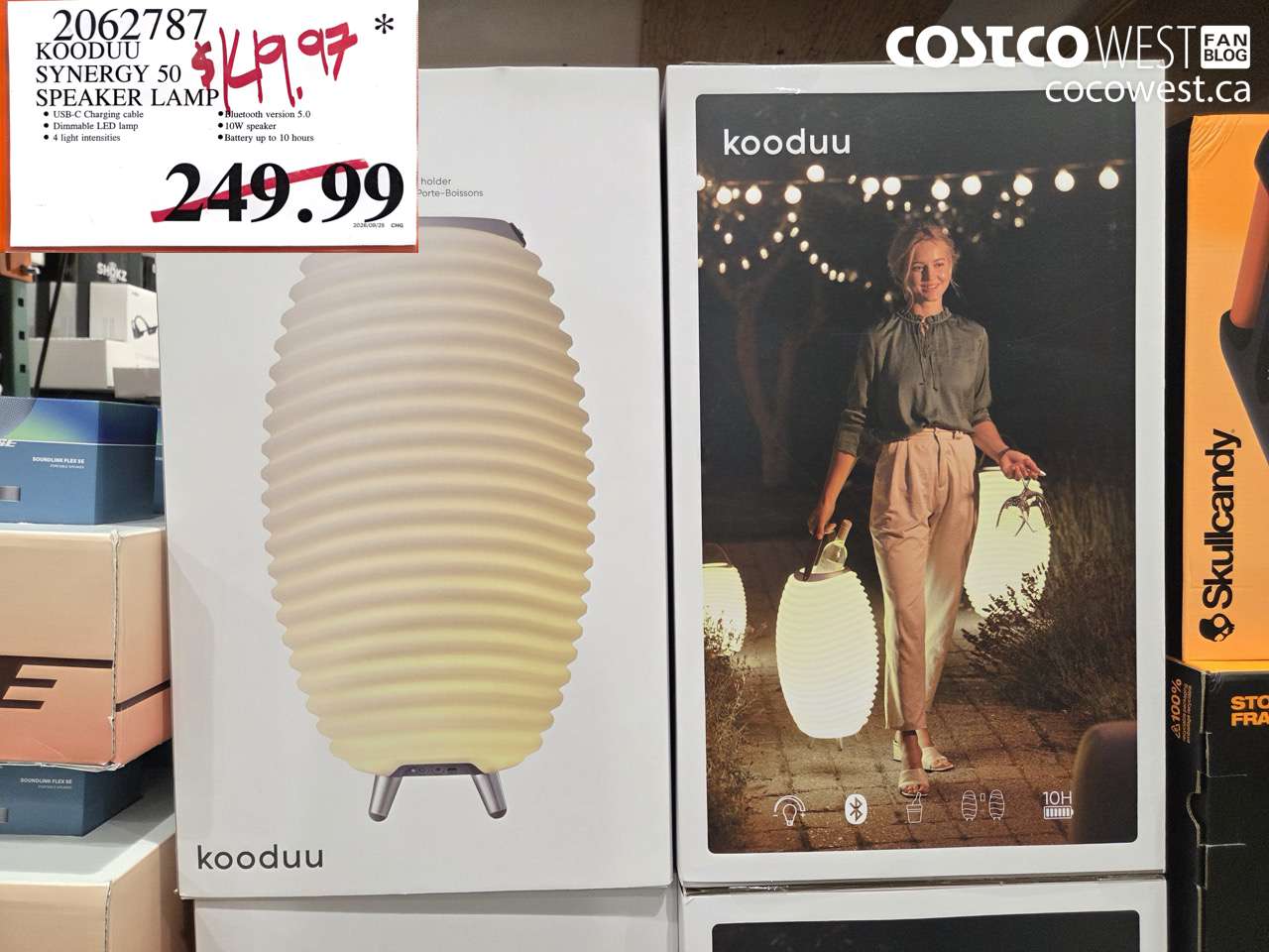 2062787 KOODUU SYNERGY 50 SPEAKER LAMP $149.97