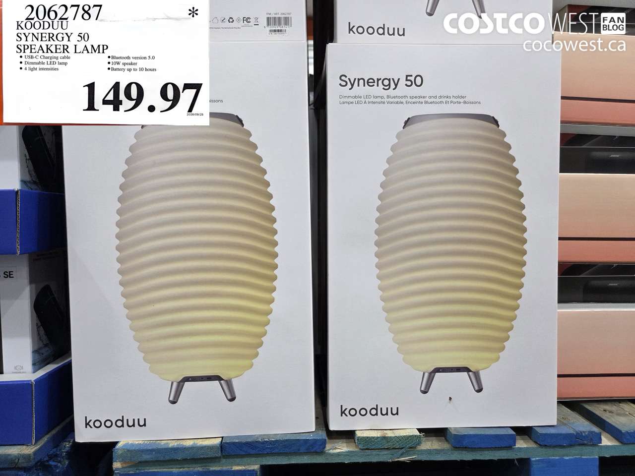 2062787 KOODUU SYNERGY 50 SPEAKER LAMP $149.97
