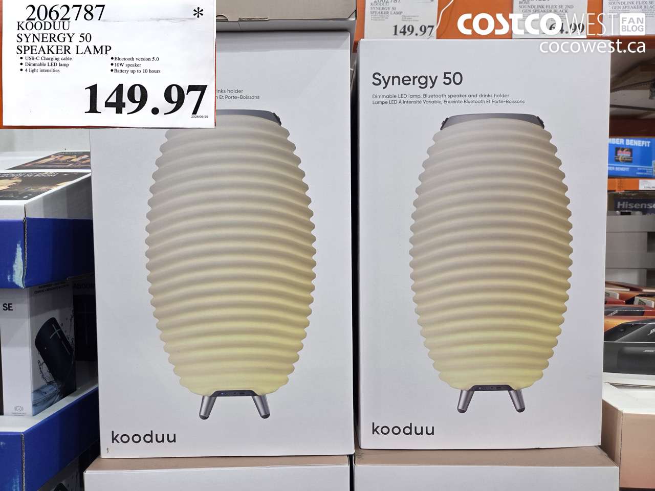 2062787 KOODUU SYNERGY 50 SPEAKER LAMP $149.97