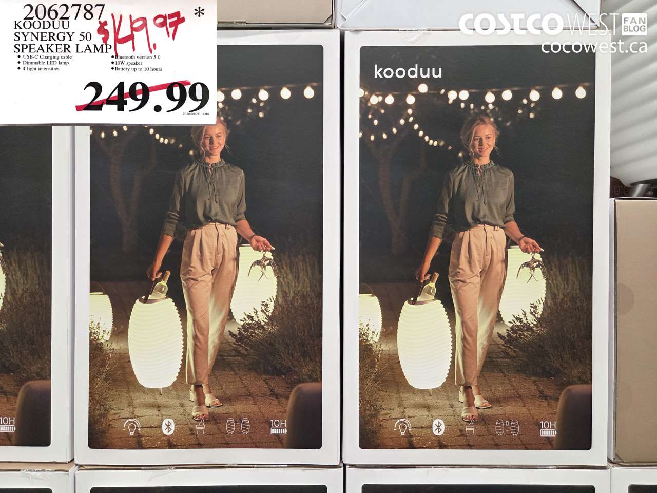 2062787 KOODUU SYNERGY 50 SPEAKER LAMP $149.97