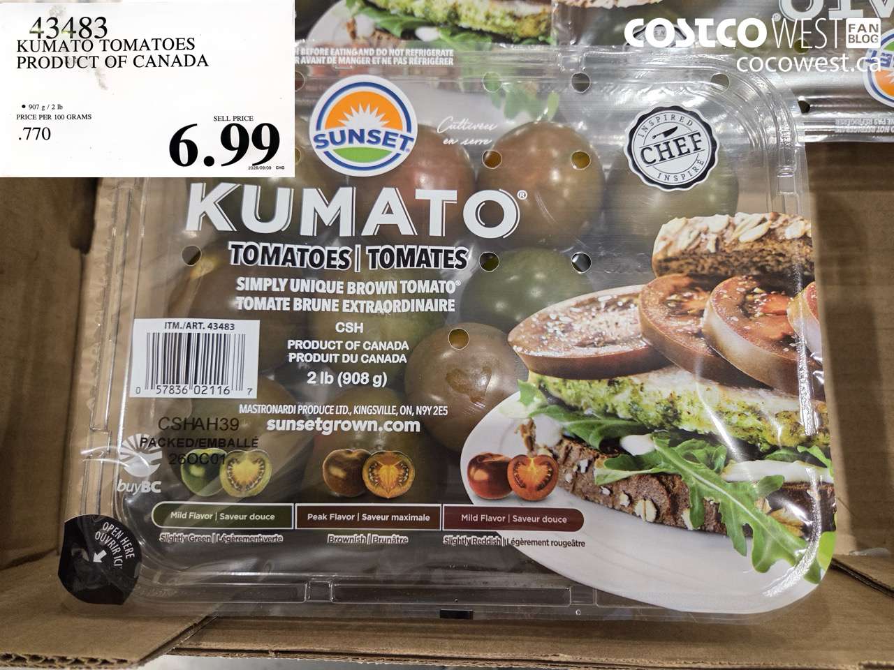 43483 KUMATO TOMATOES PRODUCT OF CANADA $6.99