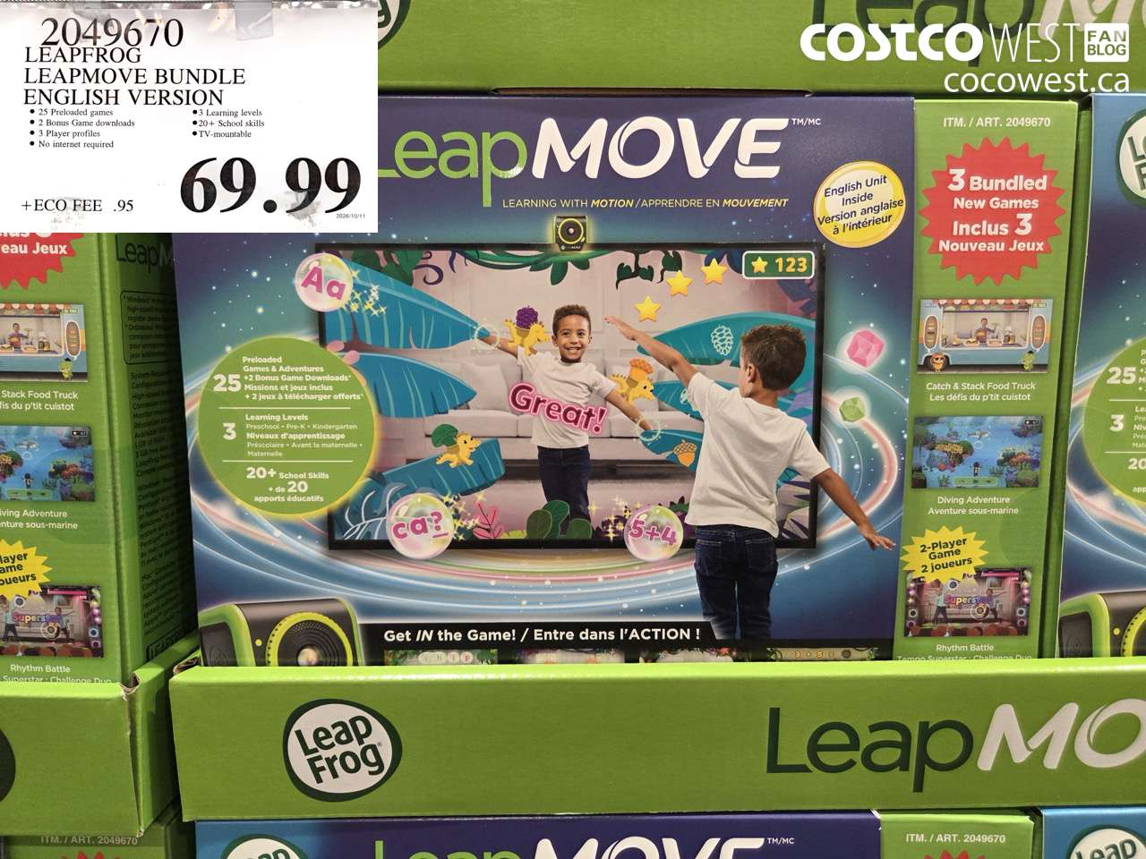 2049670 LEAPFROG LEAPMOVE BUNDLE ENGLISH VERSION $69.99