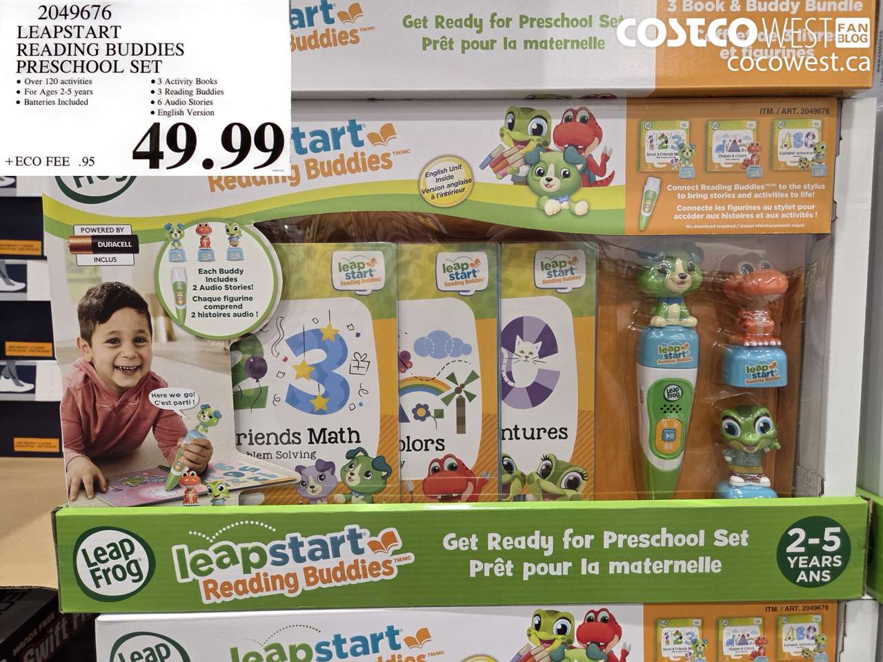 2049676 LEAPSTART READING BUDDIES PRESCHOOL SET $49.99