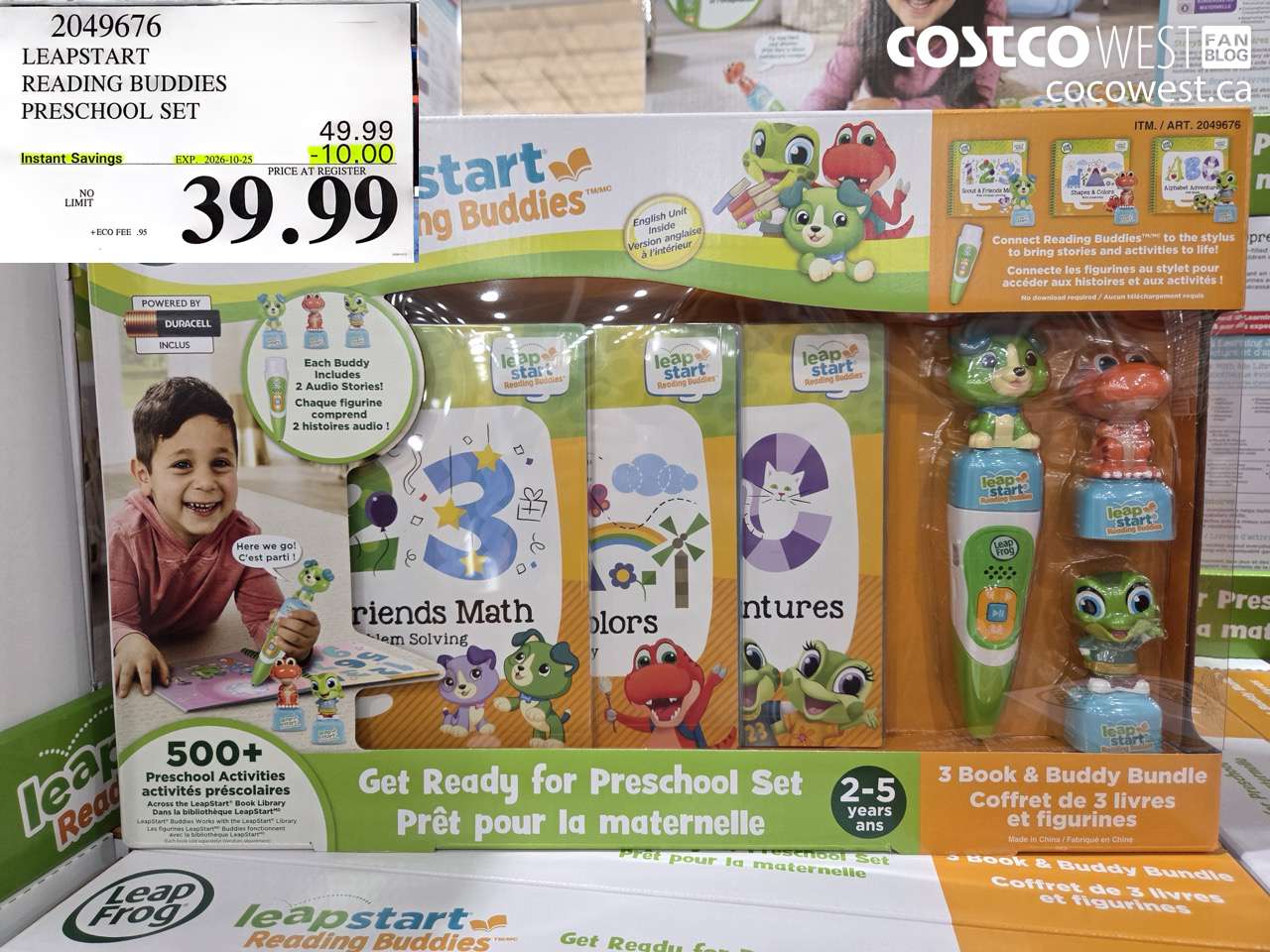 2049676 LEAPSTART READING BUDDIES PRESCHOOL SET ($10.00 INSTANT SAVINGS EXPIRES ON 2026-10-25) $39.99