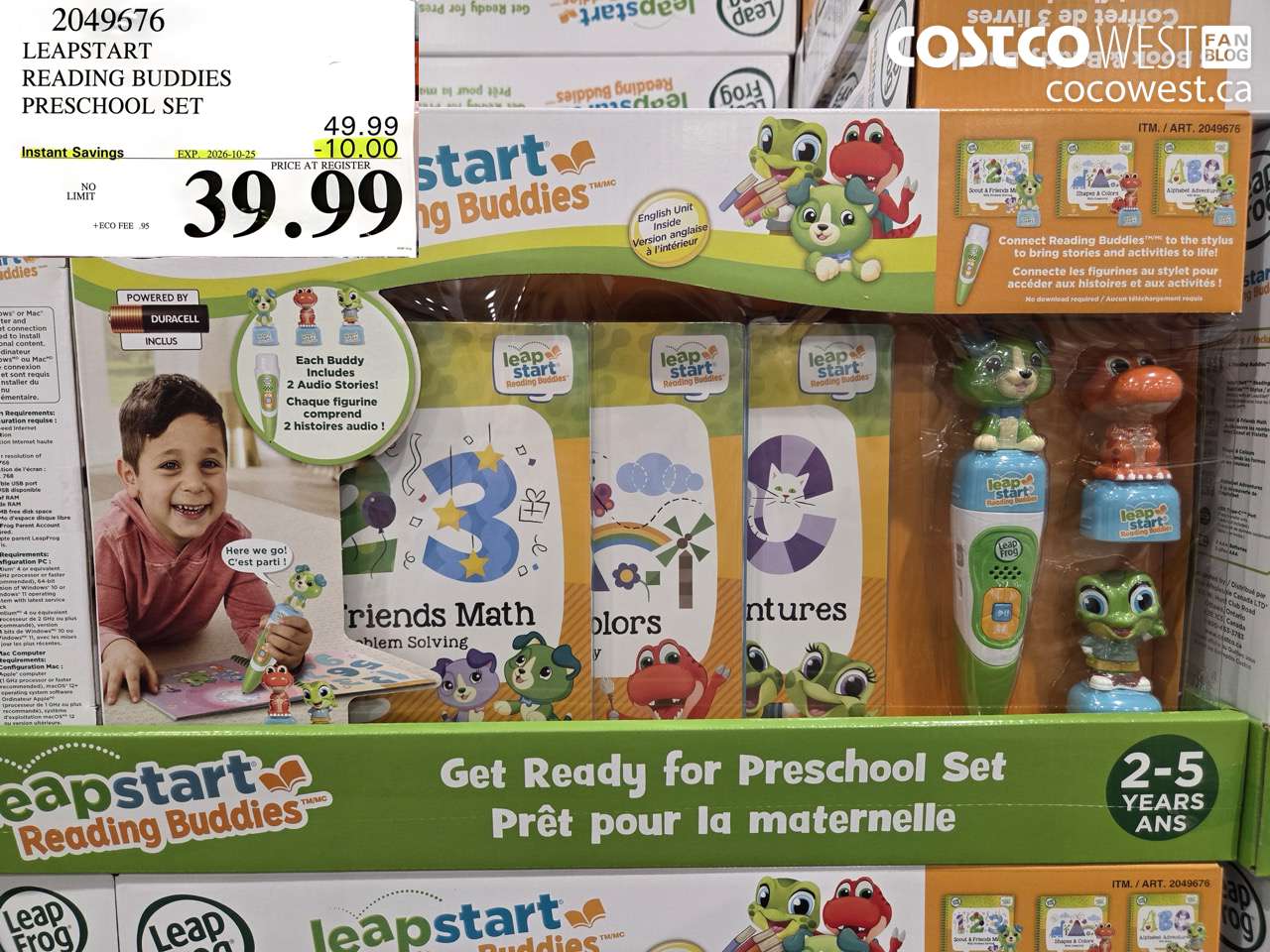 2049676 LEAPSTART READING BUDDIES PRESCHOOL SET ($10.00 INSTANT SAVINGS EXPIRES ON 2026-10-25) $39.99