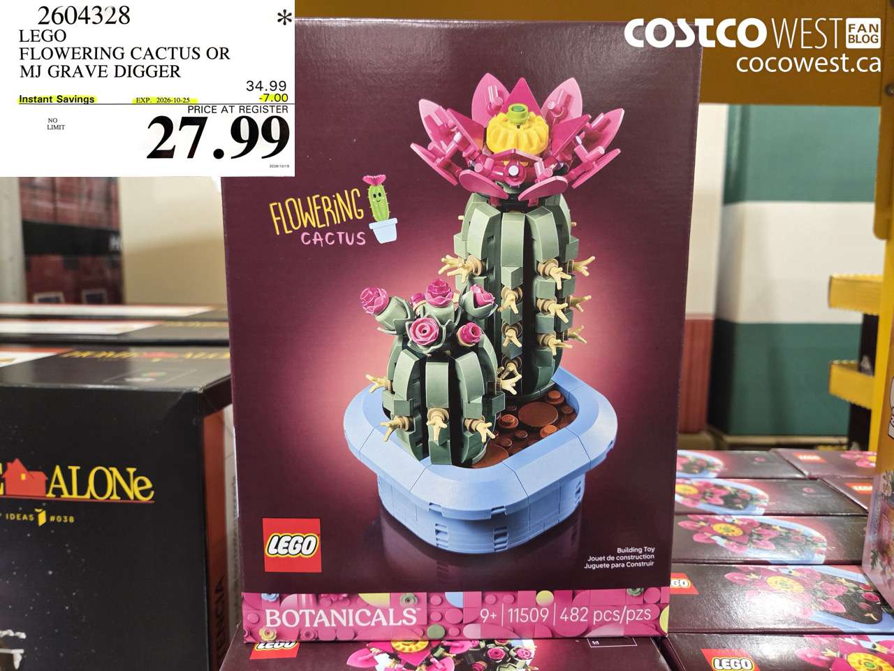 2604328 LEGO FLOWERING CACTUS OR MJ GRAVE DIGGER ($7.00 INSTANT SAVINGS EXPIRES ON 2026-10-25) $27.99