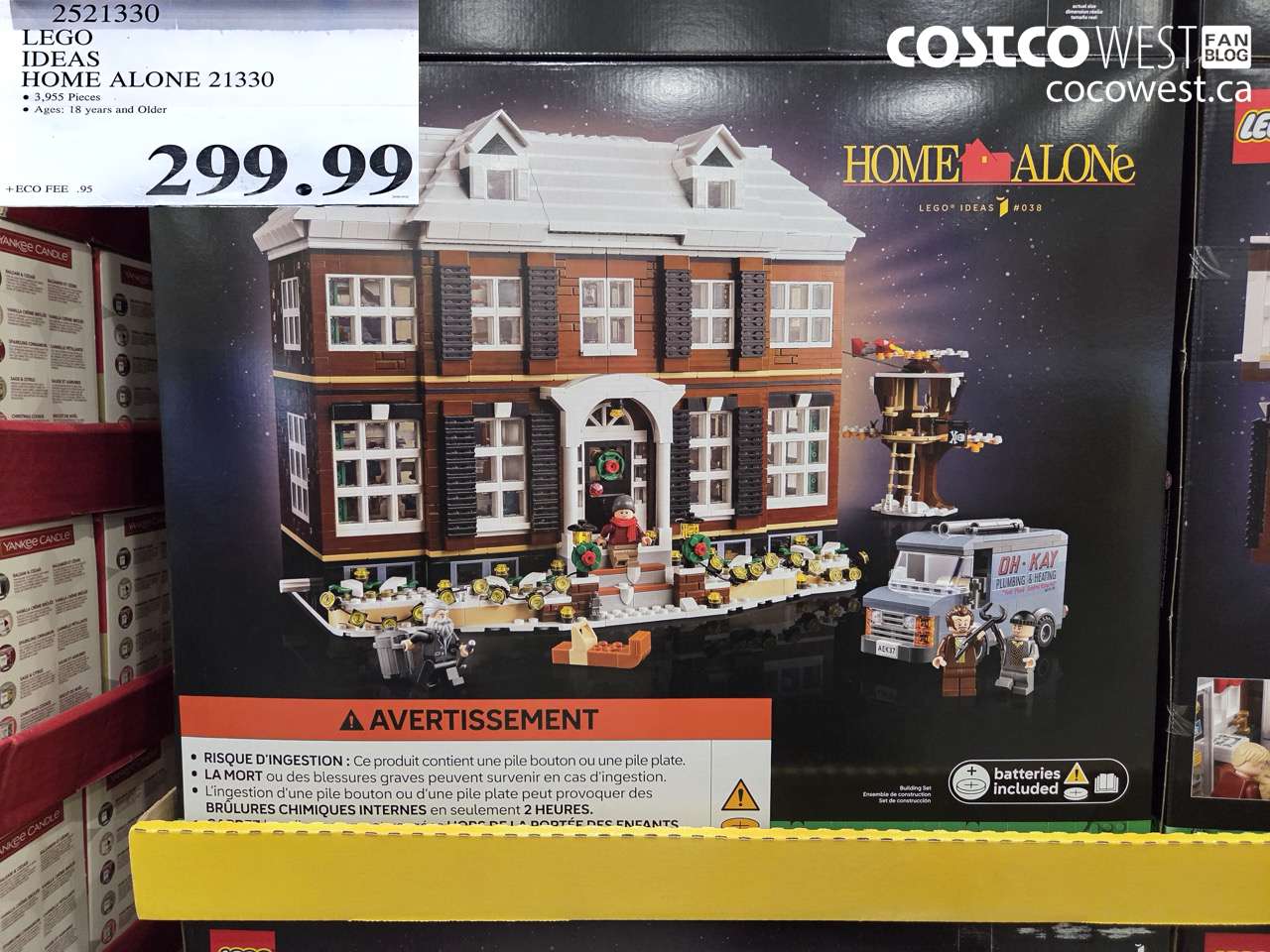 2521330 LEGO IDEAS HOME ALONE 21330 $299.99