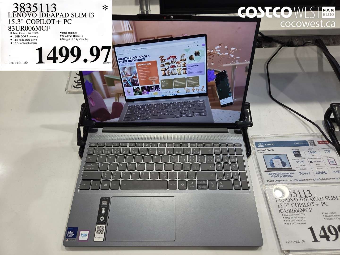 3835113 LENOVO IDEAPAD SLIM I3 15.3
