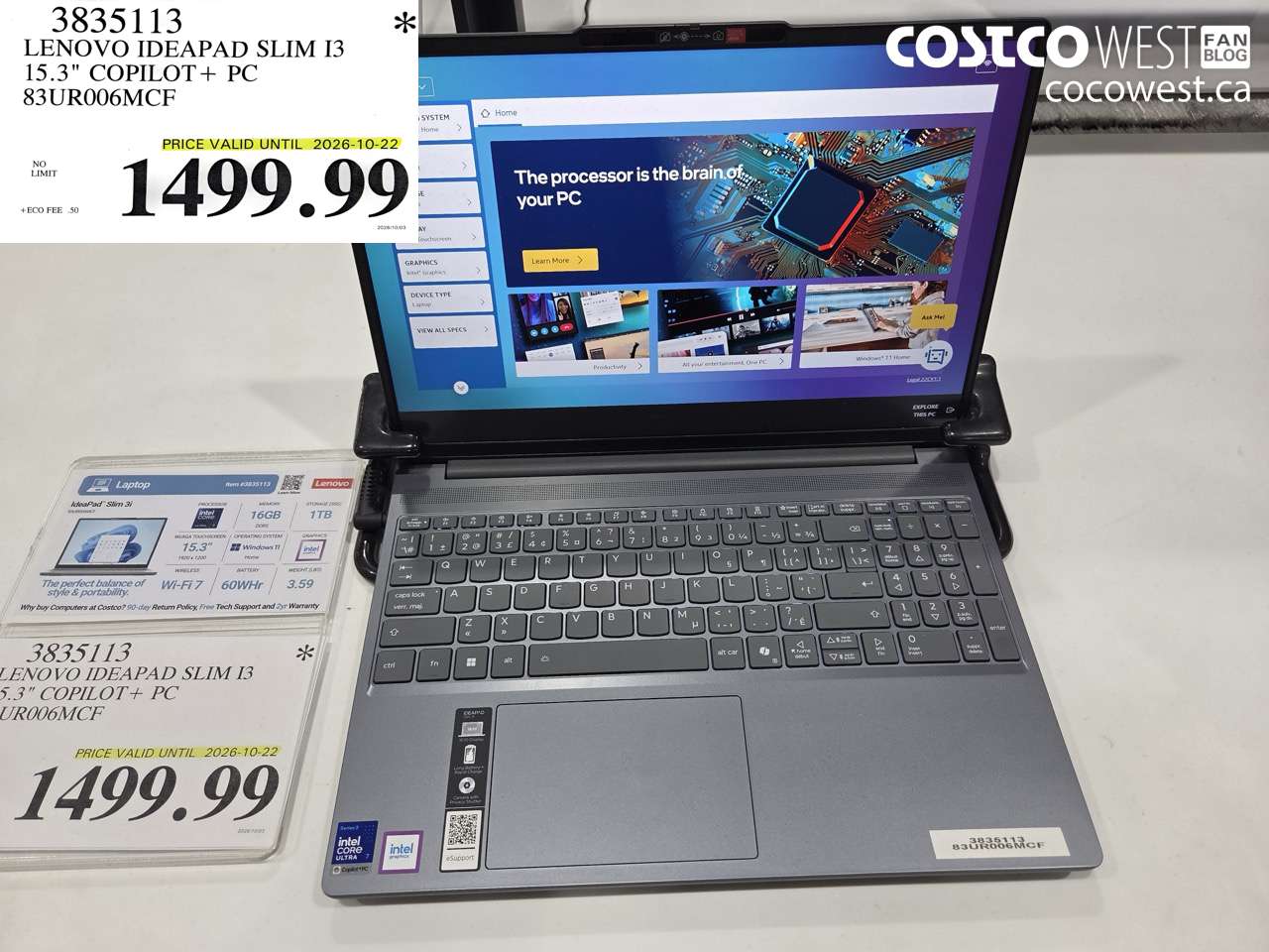 3835113 LENOVO IDEAPAD SLIM I3 15.3