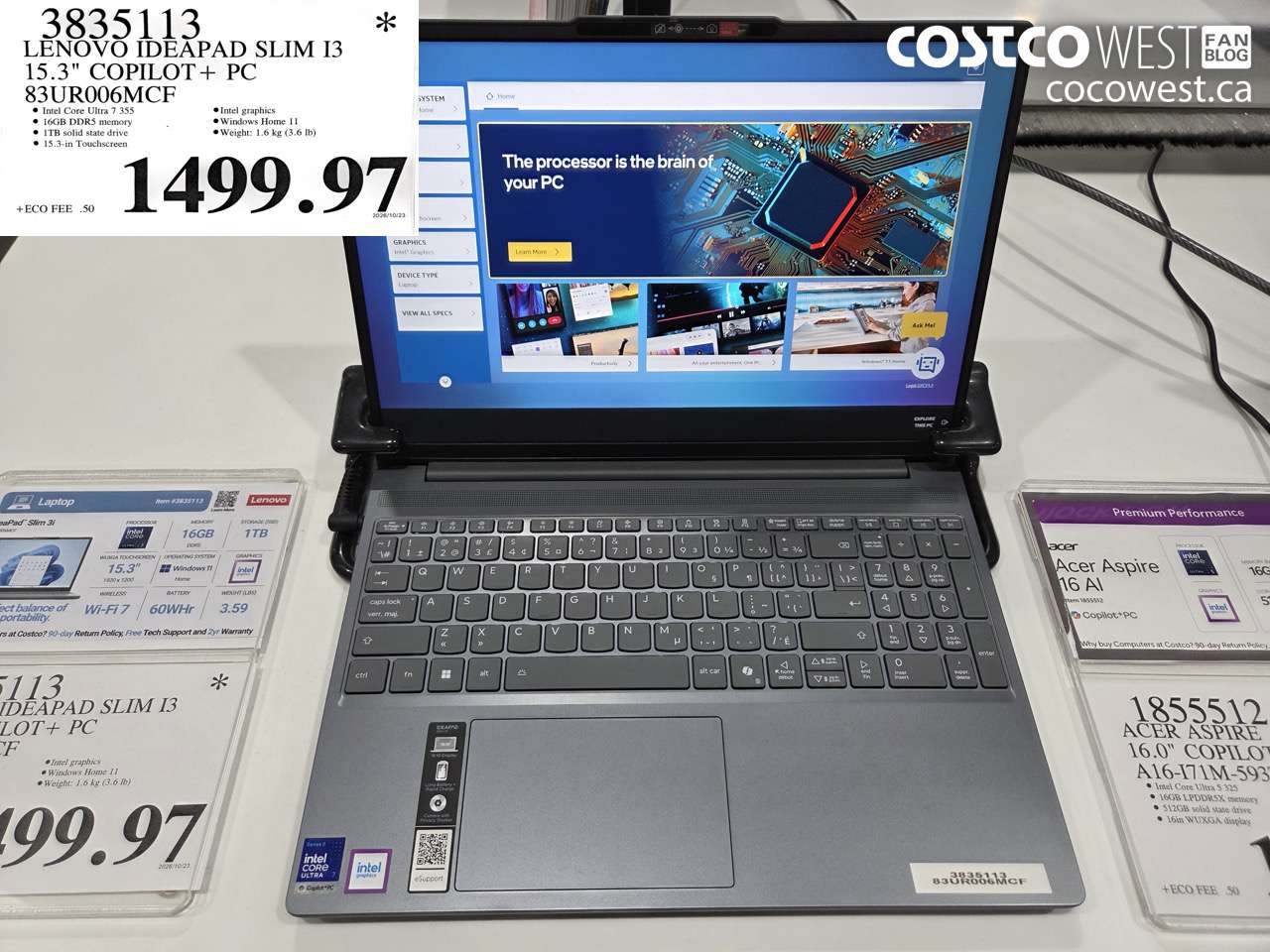 3835113 LENOVO IDEAPAD SLIM I3 15.3