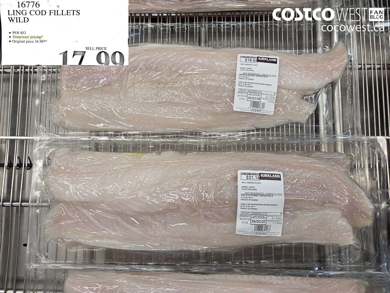 16776 LING COD FILLETS WILD $17.99