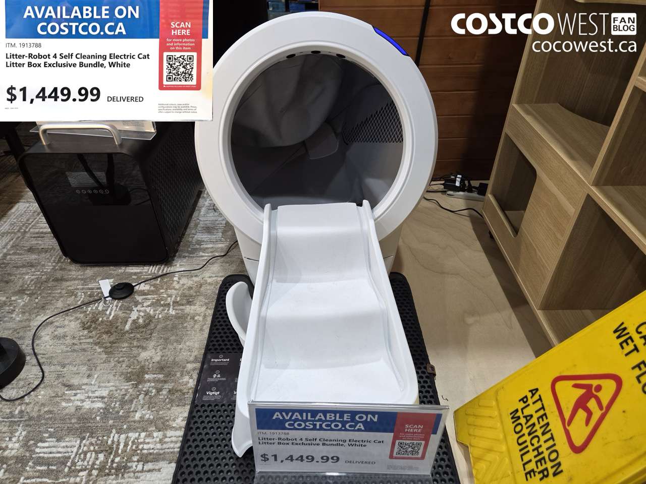 1913788 LITTER-ROBOT 4 SELF CLEANING ELECTRIC CAT LITTER BOX EXCLUSIVE BUNDLE, WHITE $1449.99