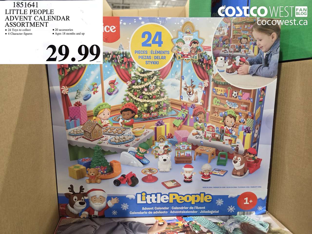 1851641 LITTLE PEOPLE ADVENT CALENDAR ASSORTMENT $29.99
