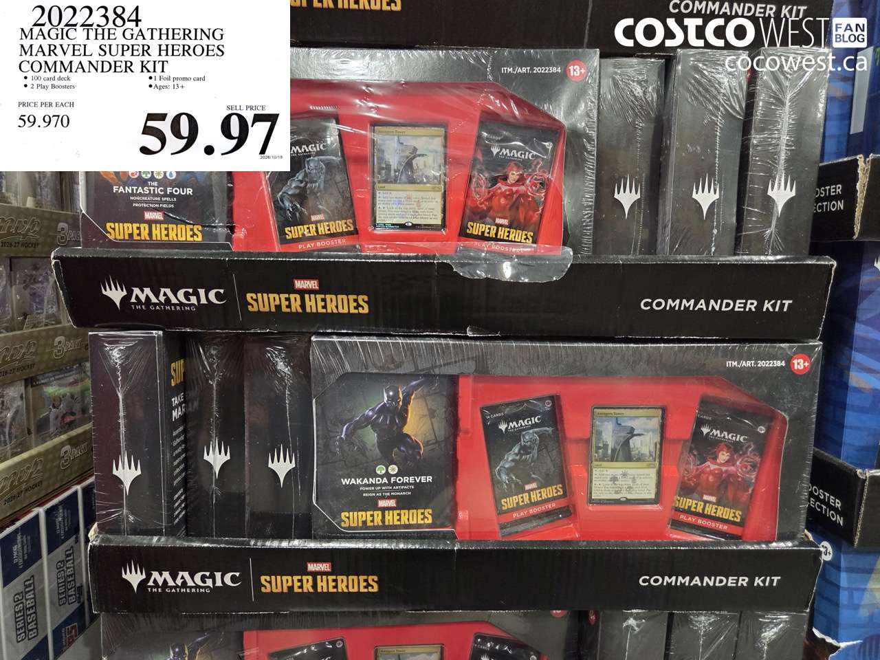 2022384 MAGIC THE GATHERING MARVEL SUPER HEROES COMMANDER KIT $59.97
