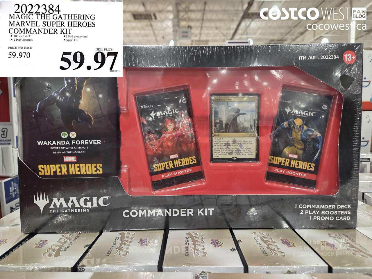 2022384 MAGIC THE GATHERING MARVEL SUPER HEROES COMMANDER KIT $59.97