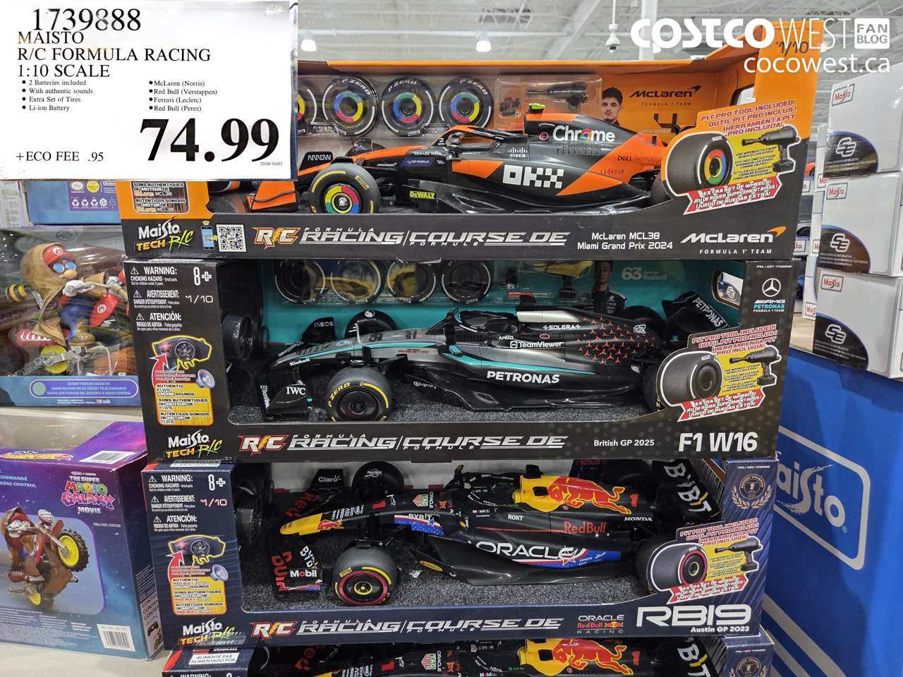 1739888 MAISTO R/C FORMULA RACING 1:10 SCALE $74.99