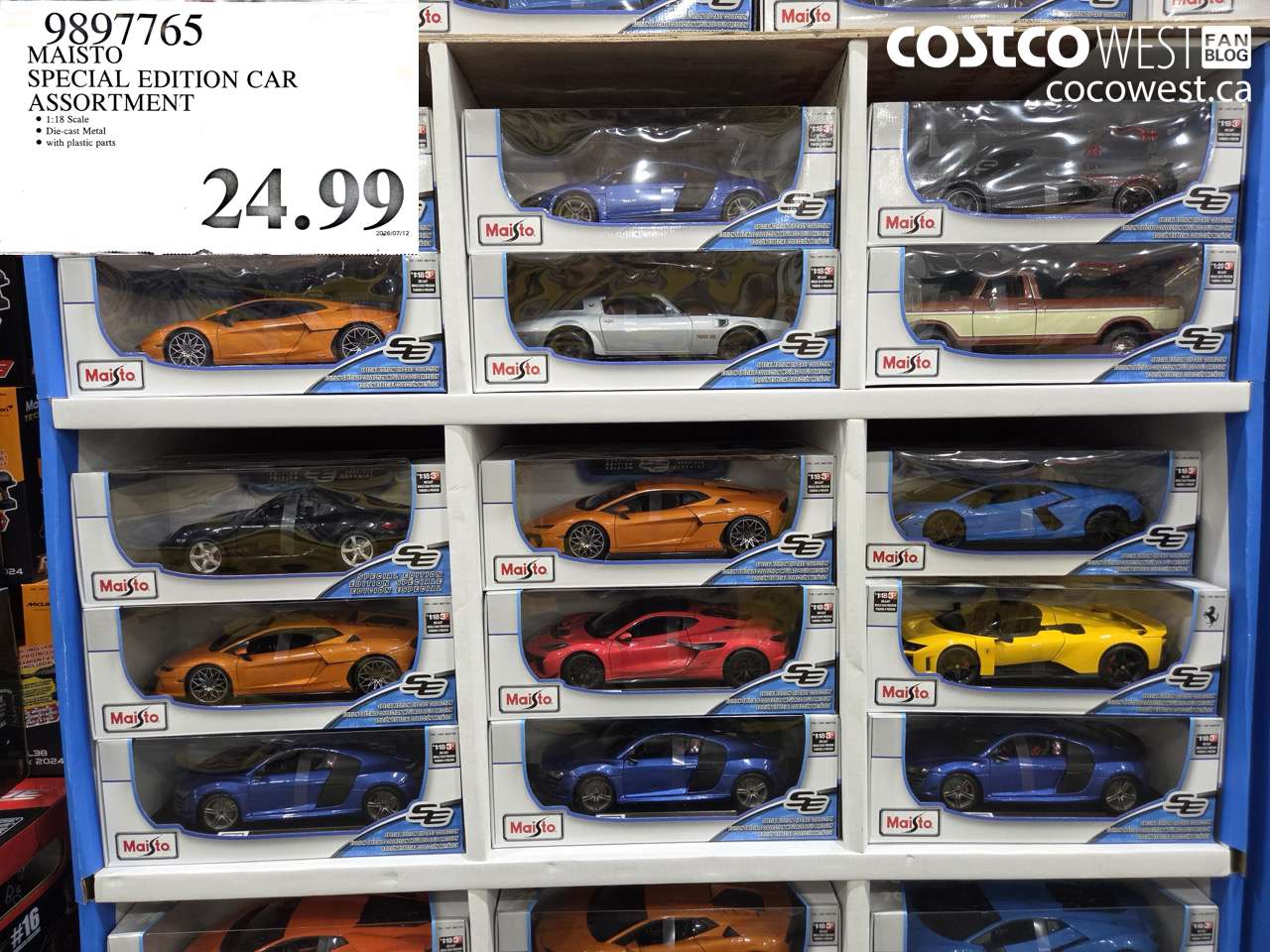 9897765 MAISTO SPECIAL EDITION CAR ASSORTMENT $24.99