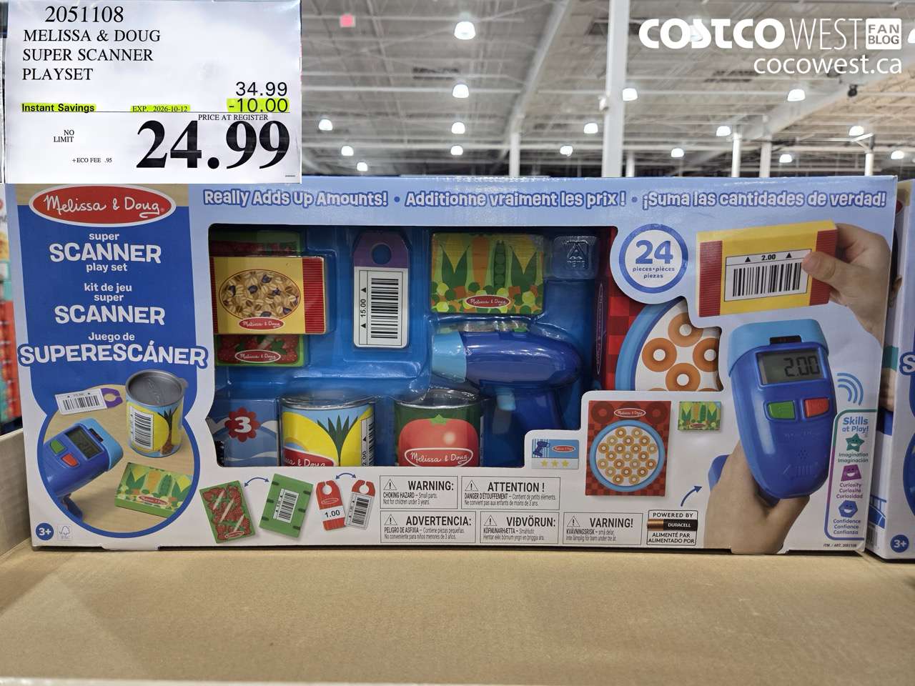 2051108 MELISSA & DOUG SUPER SCANNER PLAYSET ($10.00 INSTANT SAVINGS EXPIRES ON 2026-10-12) $24.99