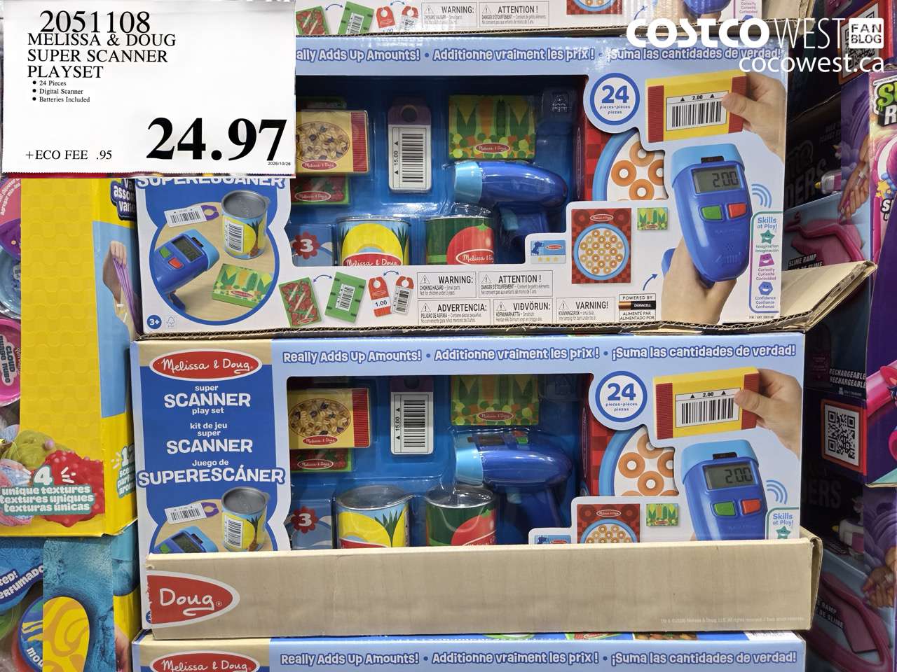 2051108 MELISSA & DOUG SUPER SCANNER PLAYSET $24.97