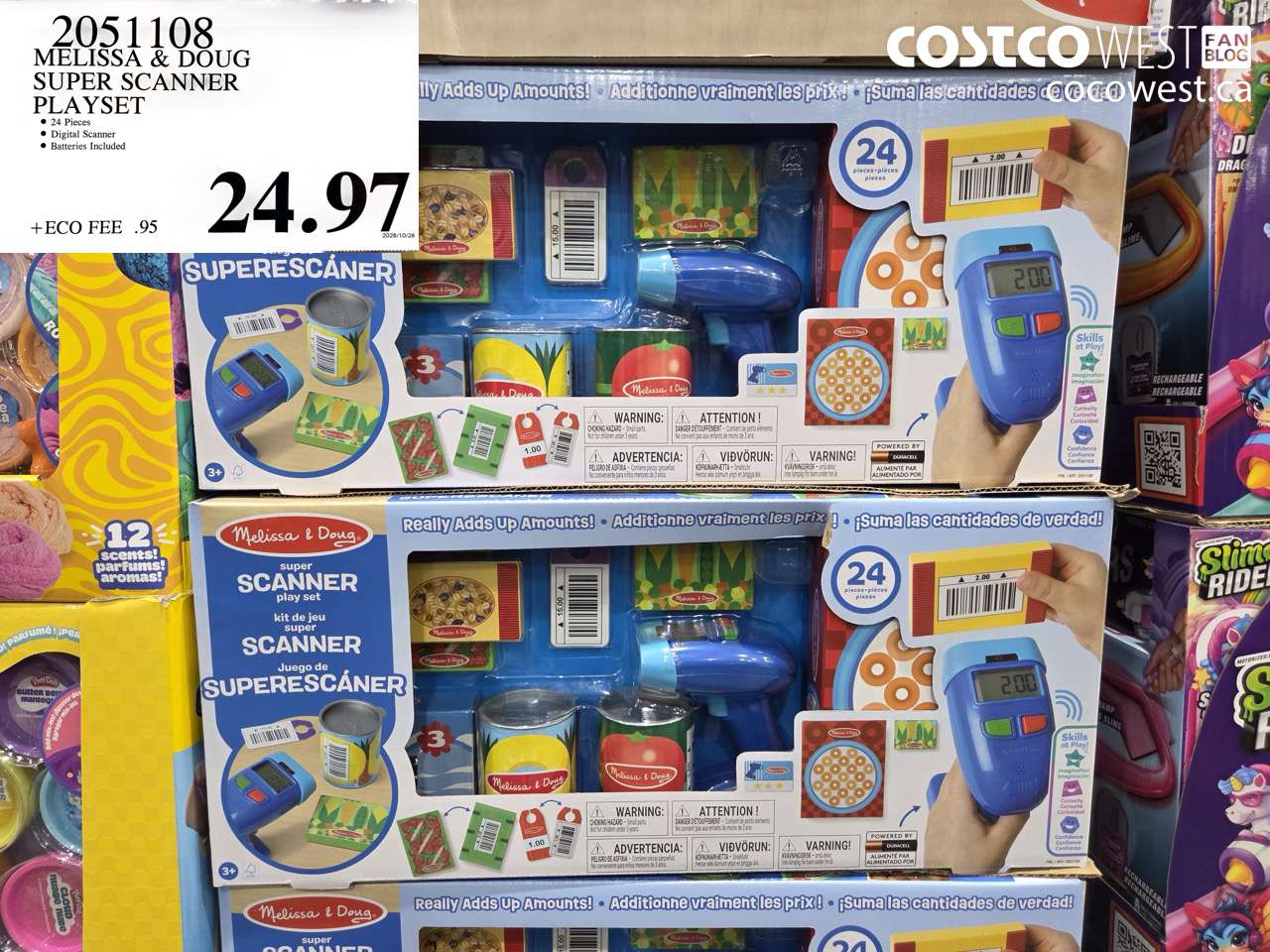 2051108 MELISSA & DOUG SUPER SCANNER PLAYSET $24.97
