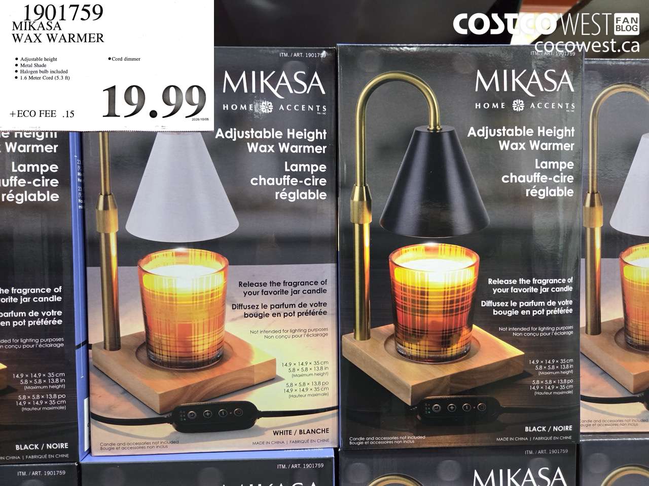 1901759 MIKASA WAX WARMER $19.99