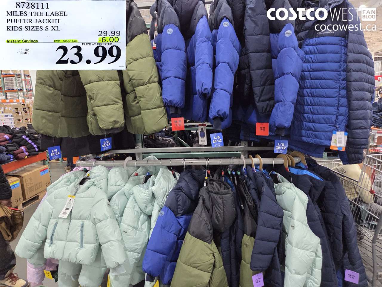 8728111 MILES THE LABEL PUFFER JACKET KIDS SIZES S-XL ($6.00 INSTANT SAVINGS EXPIRES ON 2026-11-08) $23.99