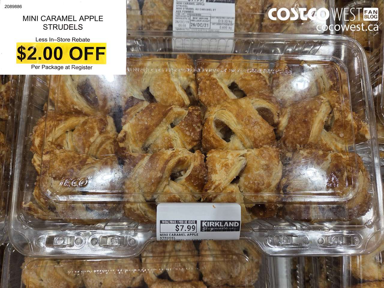 2089886 MINI CARAMEL APPLE STRUDELS ($2.00 INSTANT SAVINGS)