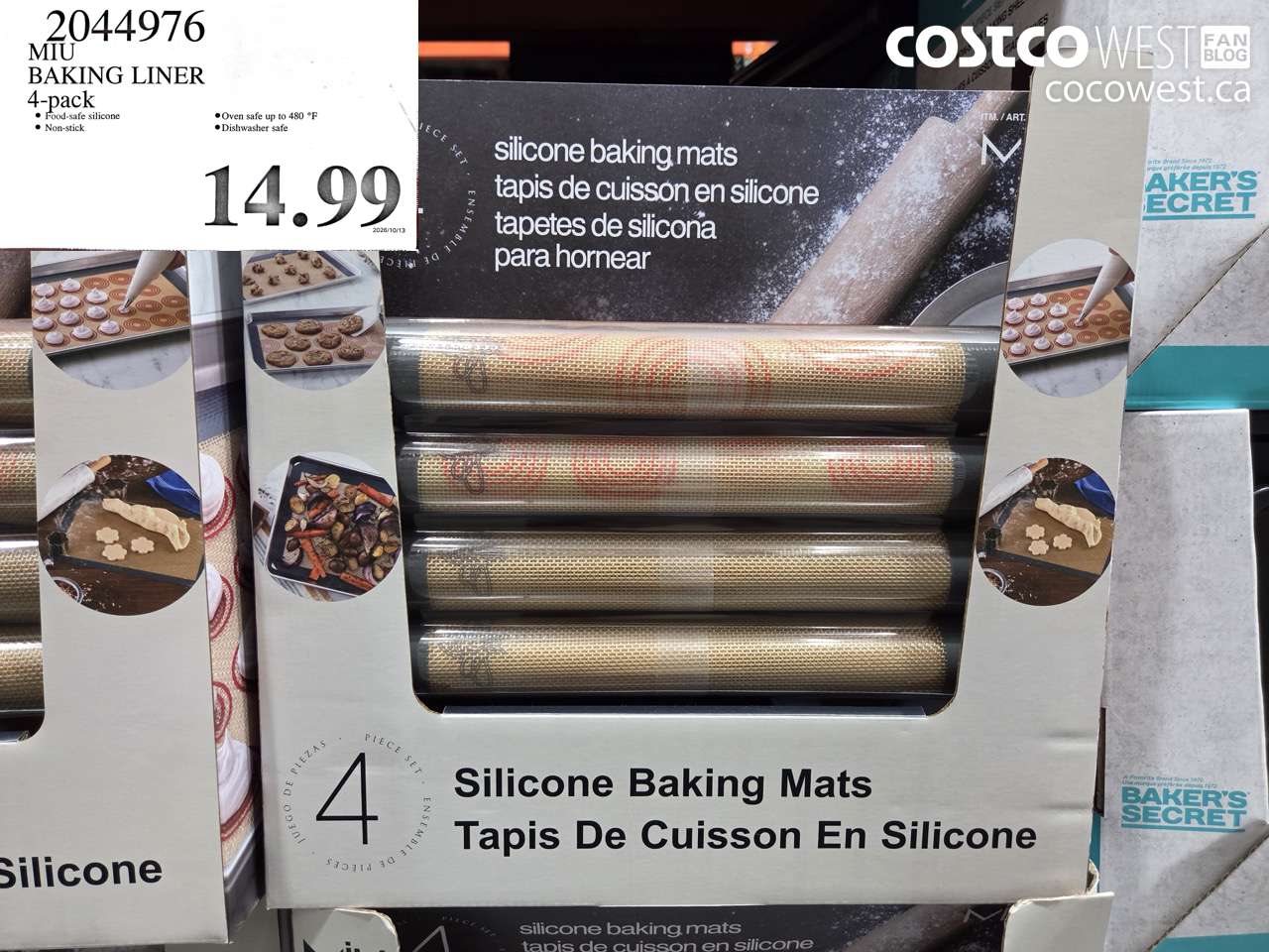 2044976 MIU BAKING LINER 4-PACK $14.99