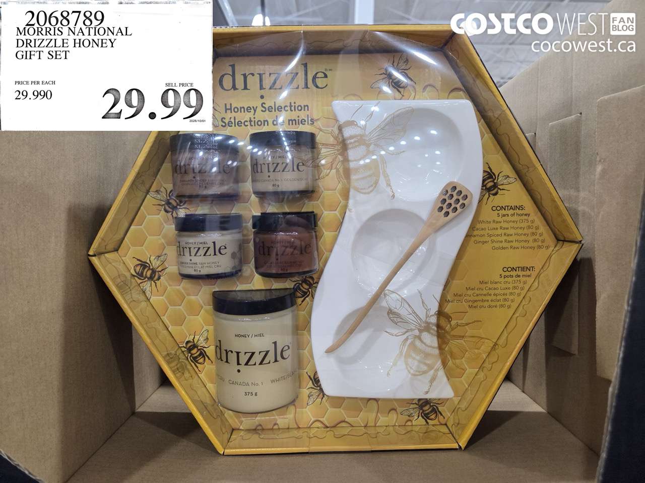 2068789 MORRIS NATIONAL DRIZZLE HONEY GIFT SET $29.99