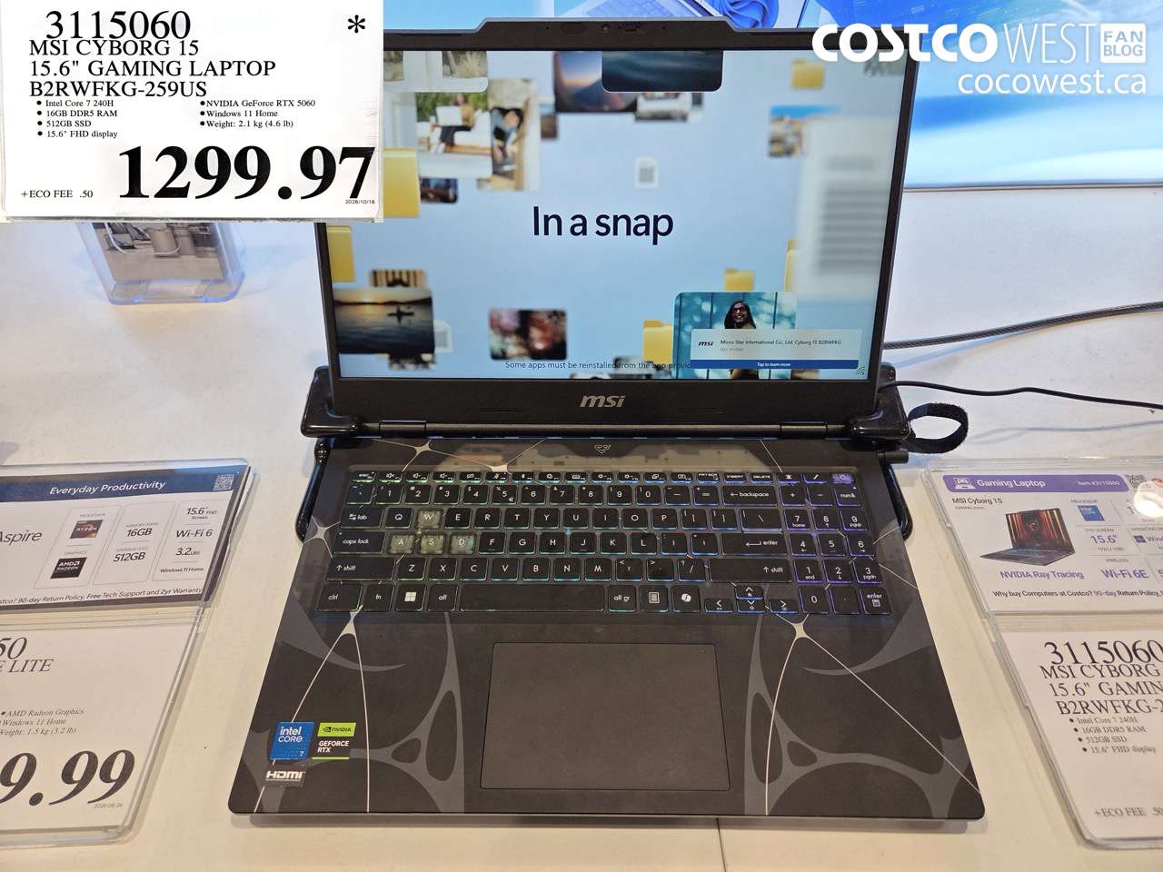 3115060 MSI CYBORG 15 15.6