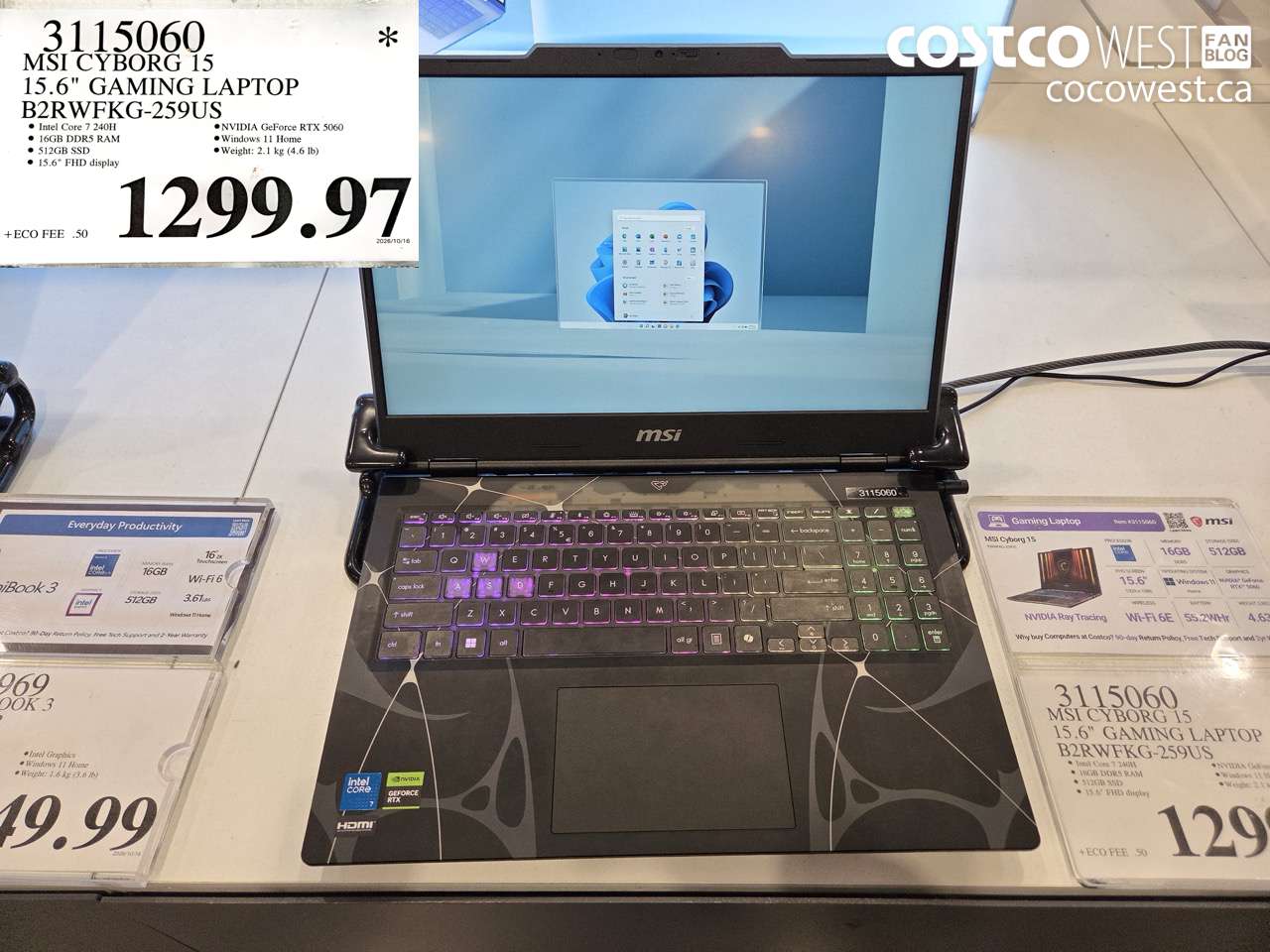 3115060 MSI CYBORG 15 15.6