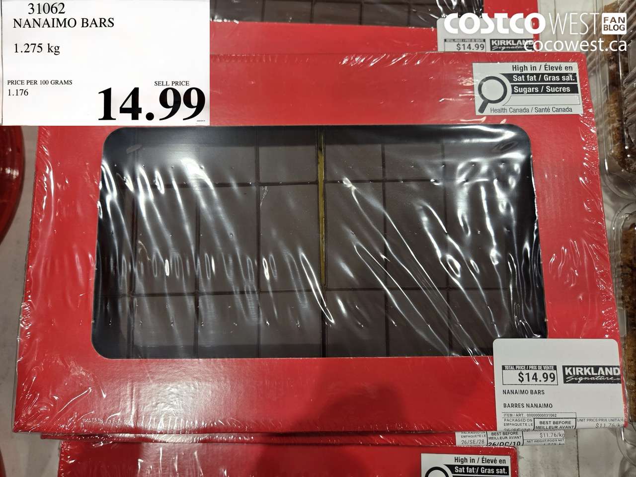 31062 NANAIMO BARS 1.275 KG $14.99