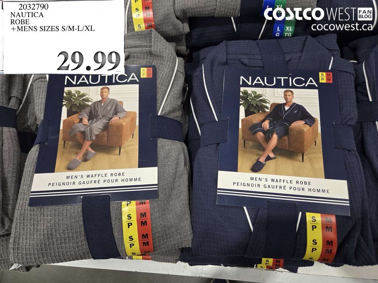 2032790 NAUTICA ROBE MENS SIZES S/M-L/XL $29.99