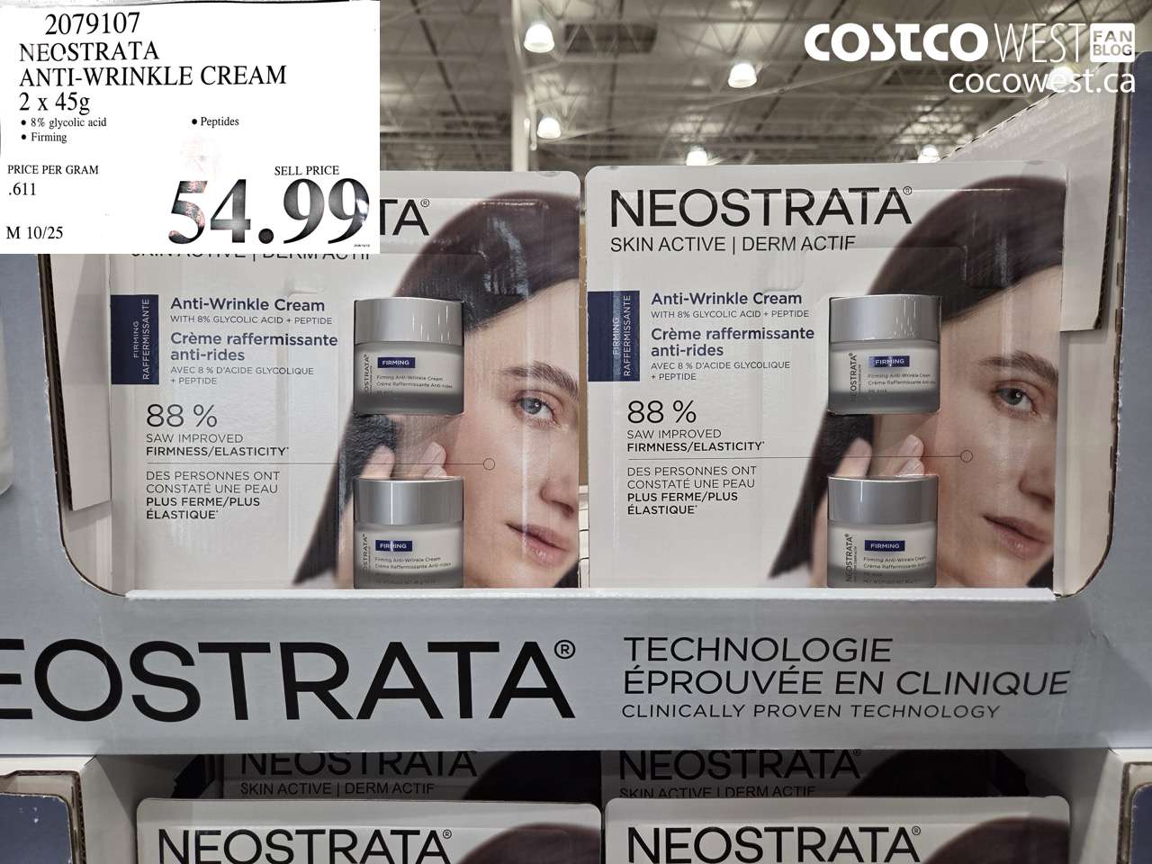 2079107 NEOSTRATA ANTI-WRINKLE CREAM 2 X 45G $54.99