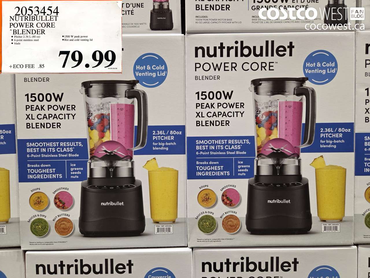 2053454 NUTRIBULLET POWER CORE BLENDER $79.99
