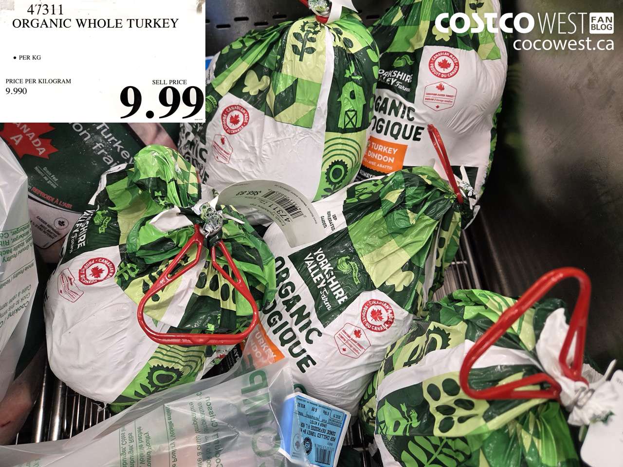 47311 ORGANIC WHOLE TURKEY $9.99