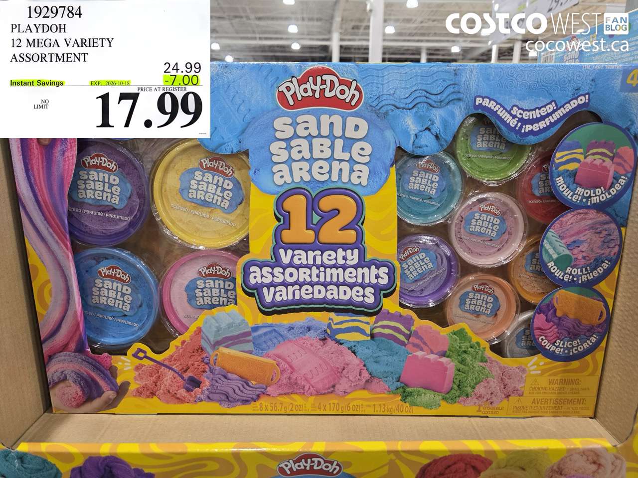 1929784 PLAYDOH 12 MEGA VARIETY ASSORTMENT ($7.00 INSTANT SAVINGS EXPIRES ON 2026-10-18) $17.99