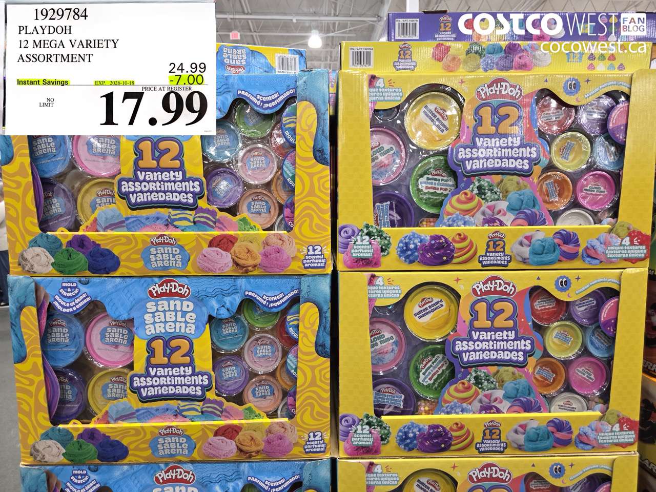 1929784 PLAYDOH 12 MEGA VARIETY ASSORTMENT ($7.00 INSTANT SAVINGS EXPIRES ON 2026-10-18) $17.99